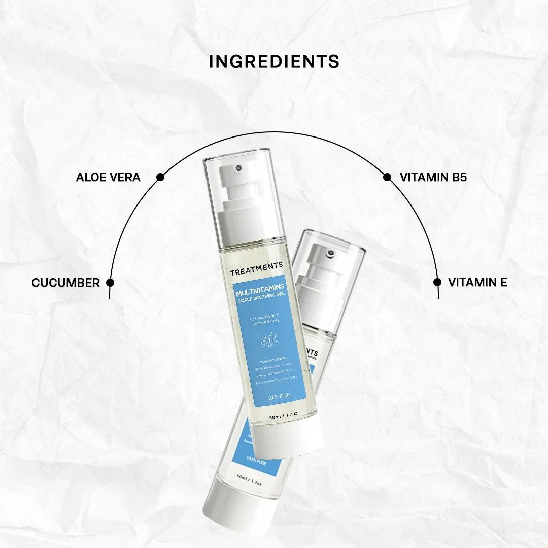MULTIVITAMINS SCALP SOOTHING GEL - For Fighting Dandruff, Dryness and Itching - Image 3