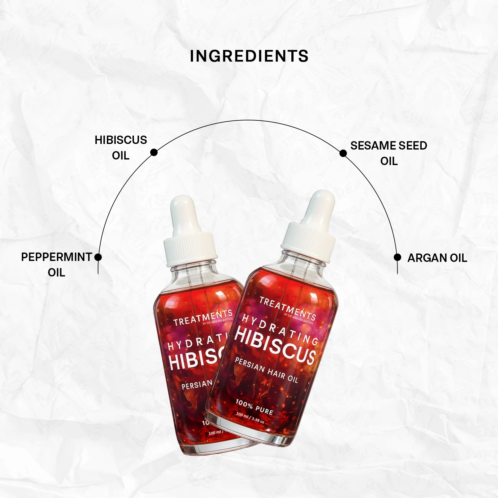Hydrating Hibiscus Persian Hair Oil (100ml) - Image 3