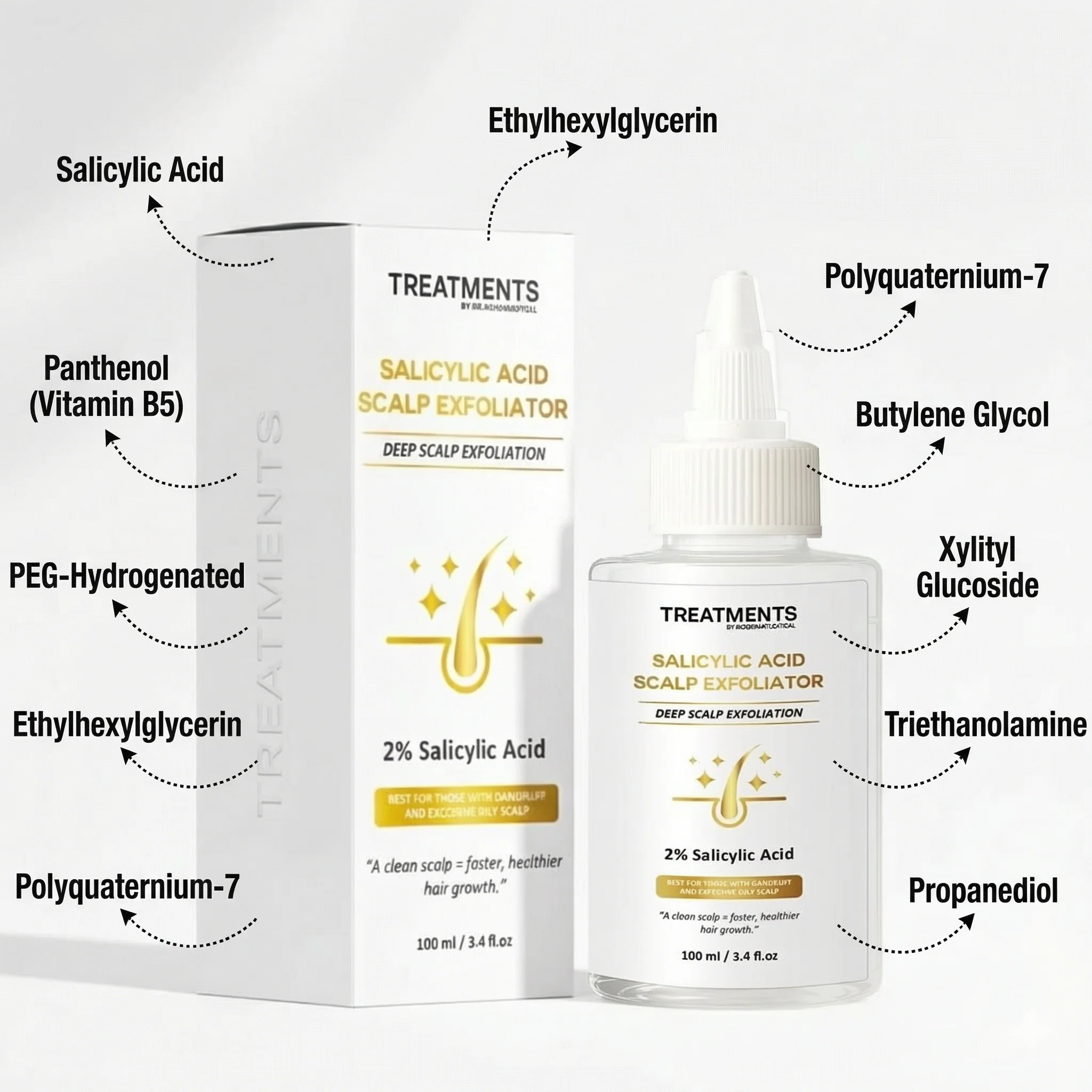 Salicylic Acid Scalp Exfoliator Toner - Image 3