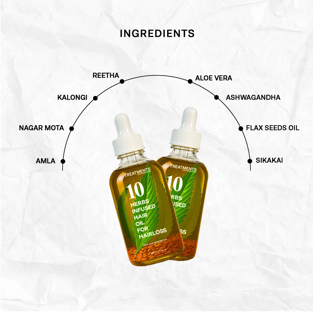 10 Herb Infused Hair Oil for Hair Loss and Nourishment - Image 3